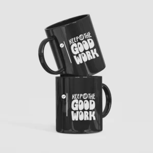 Black Coffee Mug